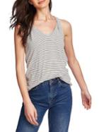 1.state Twist-strap Stripe Tank