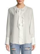 Karl Lagerfeld Paris Ruffle-trimmed Blouse