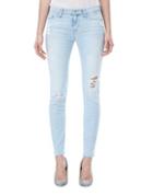 Hudson Jeans Paint Reflector Skinny Distressed Jeans
