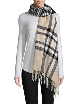 Lord & Taylor Mixed-print Patchwork Wrap