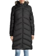 Marmot Faux-fur Trimmed Hooded Zip-front Coat