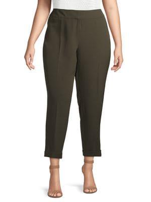 Kasper Plus Stretch Ankle Cuff Pants