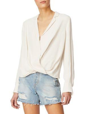Habitual Waverly Striped Wrap Top