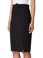 Tahari Arthur S. Levine Self Belted Straight Skirt