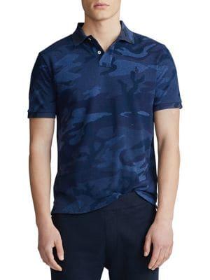 Polo Ralph Lauren Classic-fit Camo-print Mesh Cotton Polo
