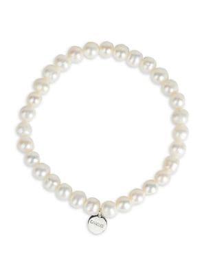 Carolee Iconic C 6mm Freshwater Pearl Stretch Bracelet