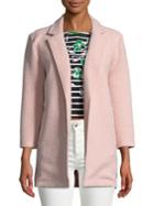 Imnyc Isaac Mizrahi Three-quarter-sleeve Heathered Jacket