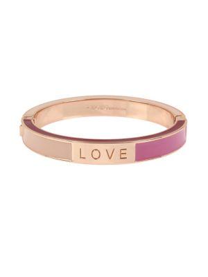 Bcbgeneration Affirmation Love Crystal Hinged Bracelet