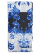 Calvin Klein Montana Sky Colorblock Paisley Silk Scarf