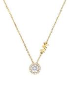 Michael Kors Goldplated Sterling Silver And Cubic Zirconia Pendant Necklace
