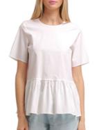 Walter Baker Wylie Bow-accented Peplum Top