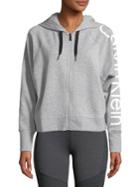Calvin Klein Performance Raglan Sleeve Zip Hooded Sweatshirt