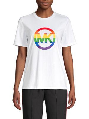 Michael Michael Kors Rainbow Logo Graphic Tee