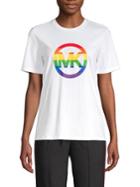 Michael Michael Kors Rainbow Logo Graphic Tee