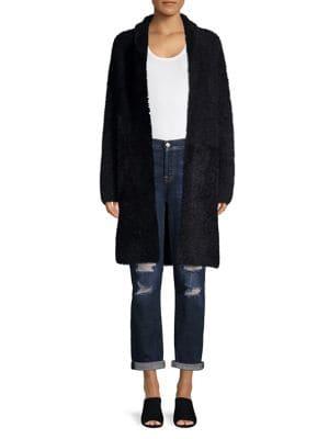 Context Fuzzy Open Front Duster Cardigan