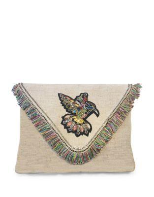 Steve Madden Lark Canvas Envelope Clutch