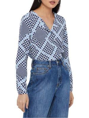 Vero Moda Andratx Houndstooth Top
