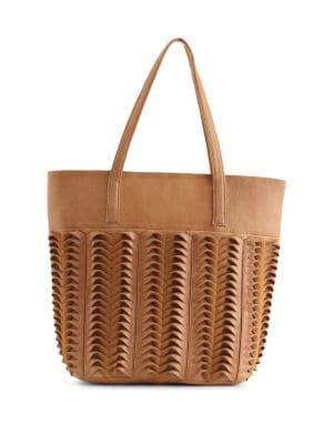 Day And Mood Linnly Textured Leather Tote