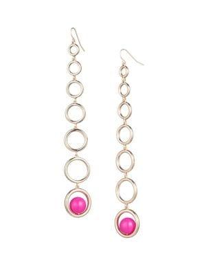 Trina By Trina Turk Weekend In Boca Circle Beaded Drop Earrings