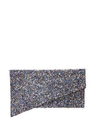 Nina Charisma Beaded Asymmetric Clutch