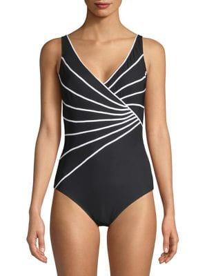 Gottex Sinatra Striped One-piece Swimsuit