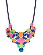 Trina Turk Faceted Stone Bib Necklace