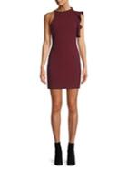Black Halo Heroine Mini Sheath Dress