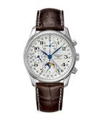 Longines Mens Master Collection Automatic Moon Phase Chronograph Watch