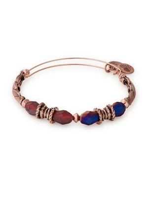 Alex And Ani Dark Orchid Journey Beaded Bangle Bracelet
