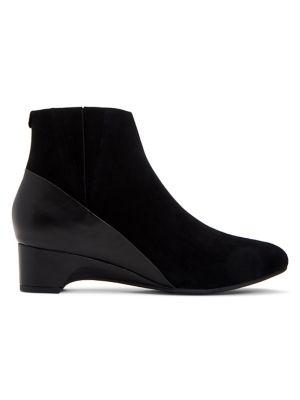 Taryn Rose Babson Suede Leather Waterproof Booties