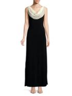 Cachet Cowlneck Column Gown