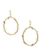 Sole Society Crystal Gypsy Hoop Earrings