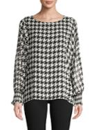 Vince Camuto Printed Long-sleeve Top