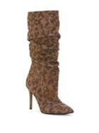 Jessica Simpson Laraine Ruched Glitter Stiletto Boots