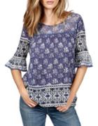 Lucky Brand Floral Lace Top