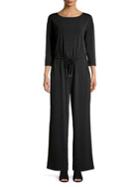 H Halston Boatneck Jumpsuit