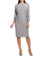 Adrianna Papell Armored Jersey Dolman Sleeve Dress
