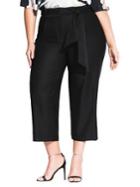 City Chic Plus Self-tie Culotte Pants