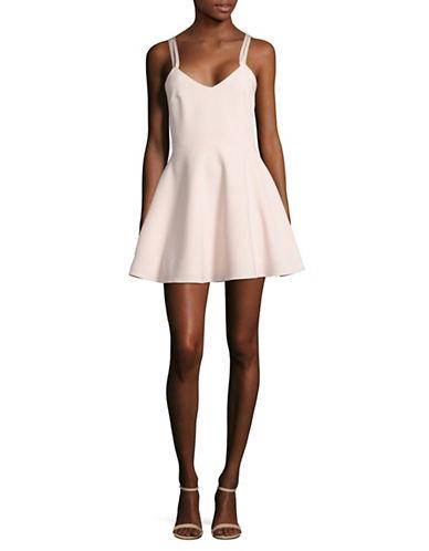 French Connection Solid Crossback Dress