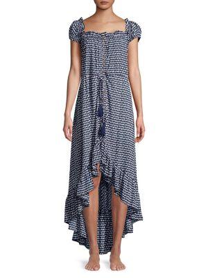 Tiare Hawaii Riviera Asymmetric Printed Dress