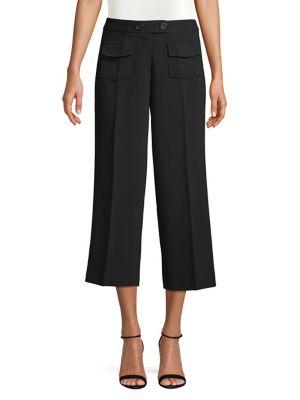 Karl Lagerfeld Paris Cropped Wide-leg Pants