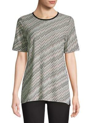 Jones New York Graphic Short-sleeve Top