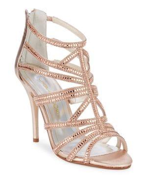 Caparros Embellished Multi-strap Stiletto Sandals