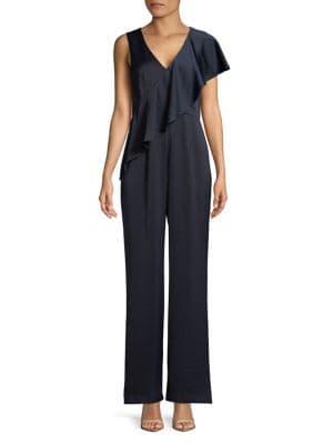 Eliza J Ruffle-trimmed Wide-leg Jumpsuit