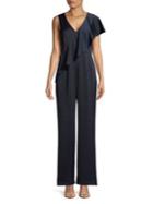 Eliza J Ruffle-trimmed Wide-leg Jumpsuit