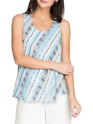 Nic+zoe Beach Stripe Tank Top