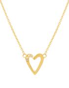 Kenneth Cole New York 14k Gold Over Sterling Silver Heart Pendant Necklace