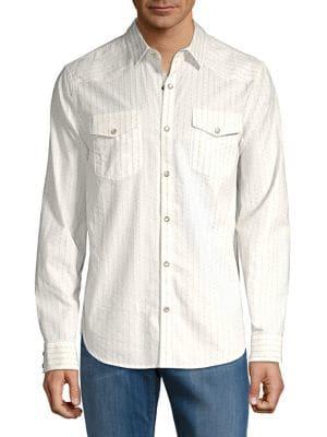 Lucky Brand Long Sleeve Striped Dobby Shirt