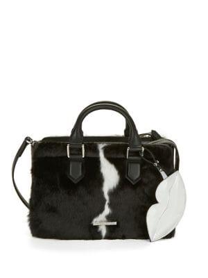 Kendall + Kylie Claire Faux-fur Satchel