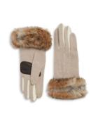 Echo Rabbit Fur Cuff Gloves